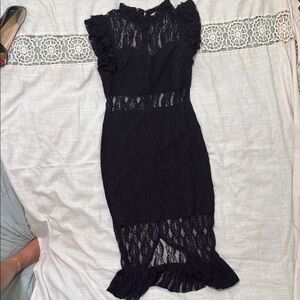 Elegant Black Lace Dress